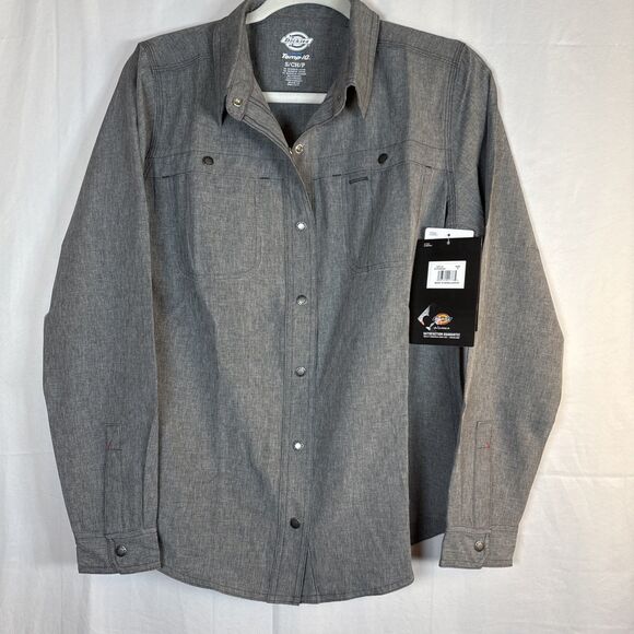 Dickies Women’s Long‑Sleeve Temp‑IQ® Cooling Utility Shirt, Gray Small NWT - Picture 3 of 16